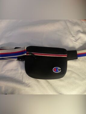 Champion Black Belt Bag with Red & Blue Trim